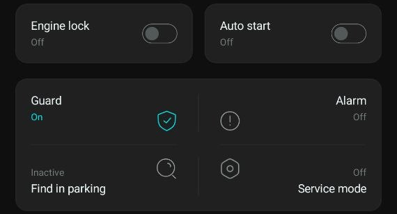 Control buttons