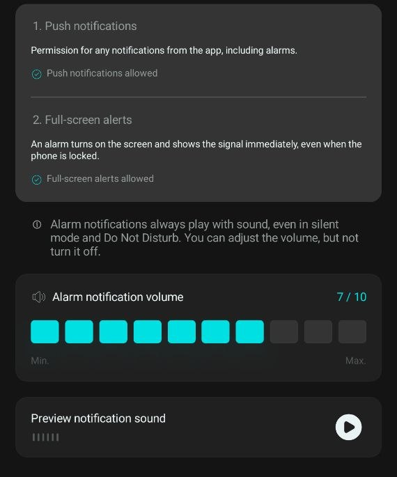 Notification permissions